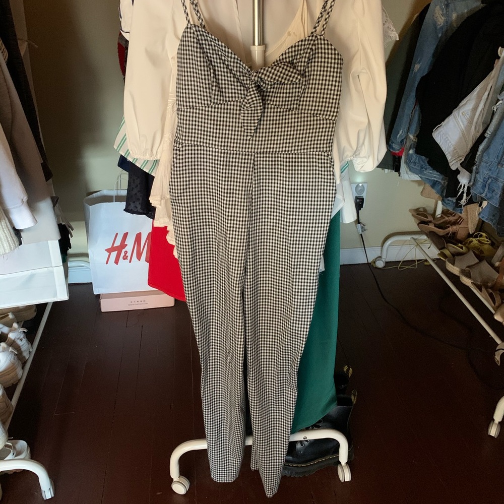 Gingham Jumpsuit